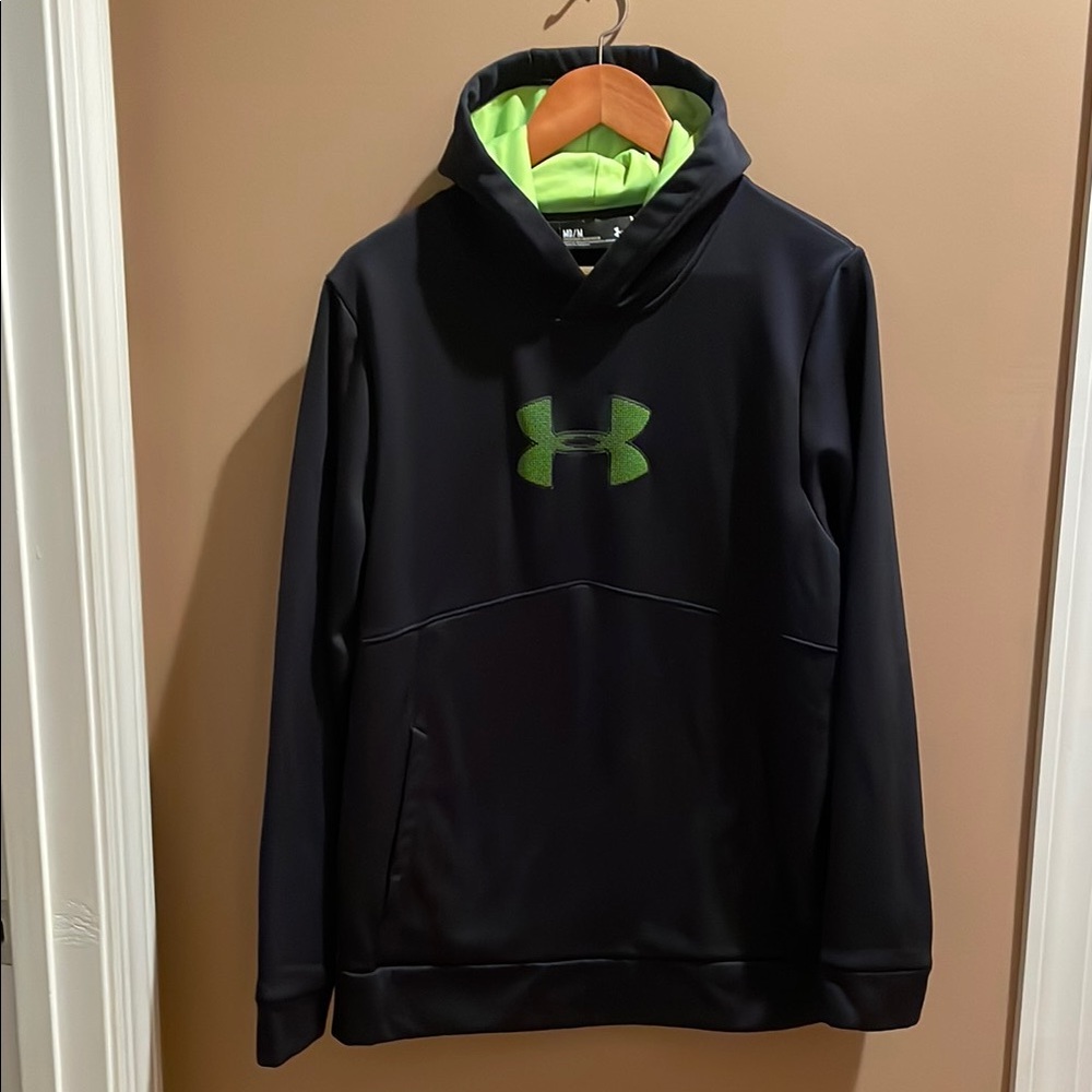 Under Armour Black and Green Hoodie